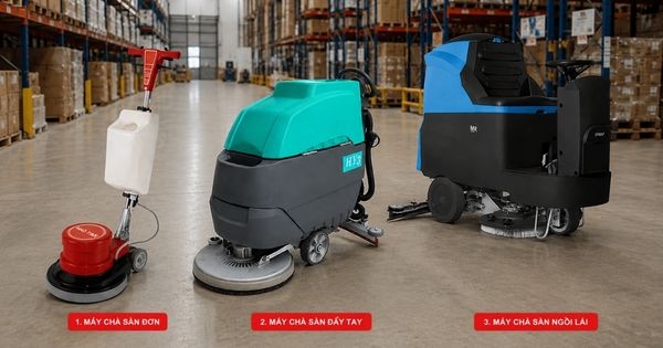 Máy chà sàn nhà xưởng loại nào tốt? Cách chọn theo diện tích sử dụng 